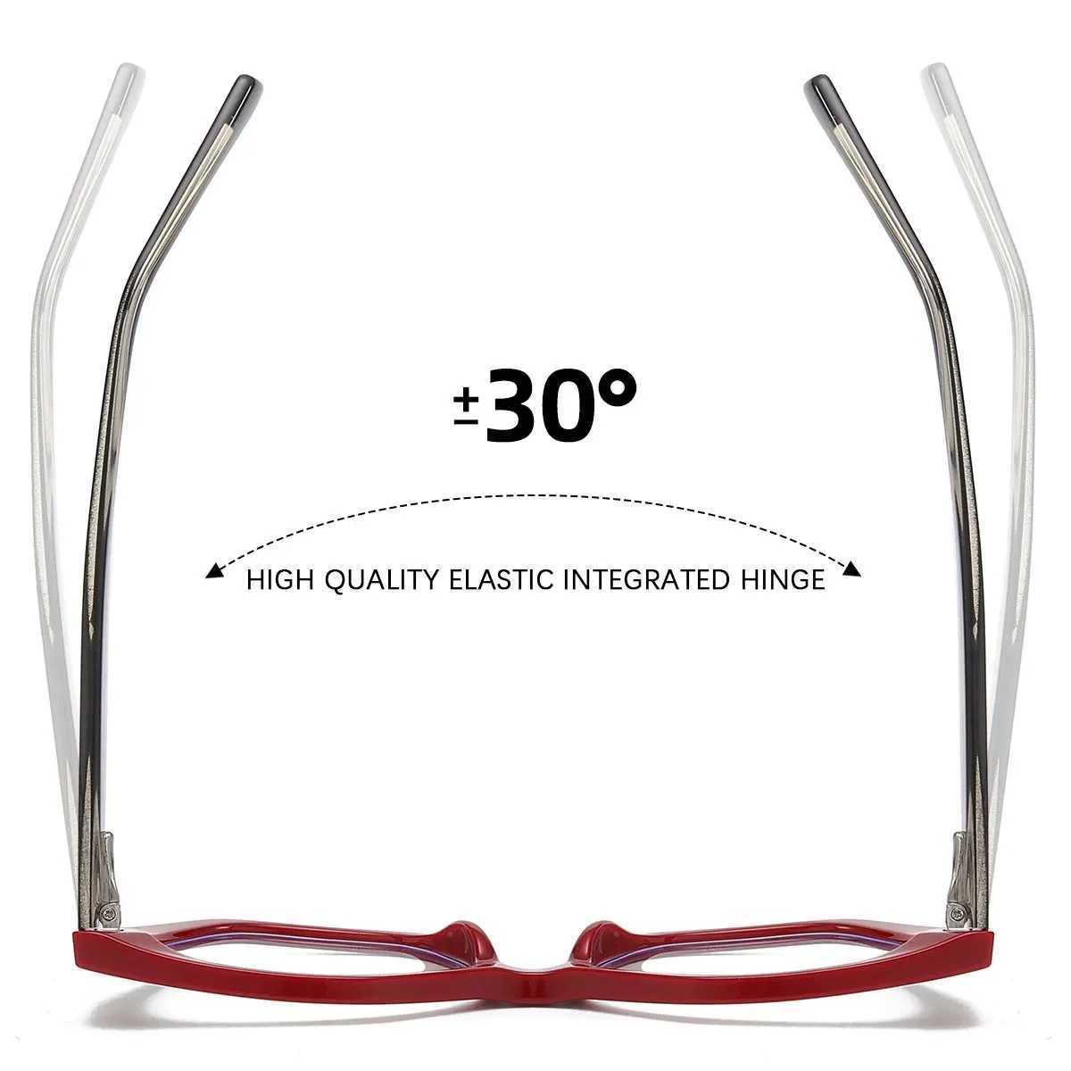 Luxury Brand Designer Women Fashion Cat Eye Anti Blue Light Glasses Double Color Large Frame Ladys Prescription Eyewear FramesXJ250516