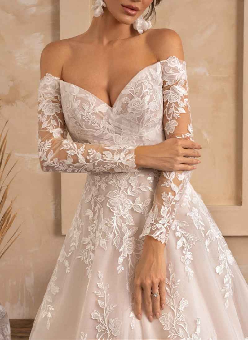 Graceful White Wedding Dress A-Line With Strapless V-Neck Customized Bride Gown Plus Size Special Occasion Vestidos De Novias