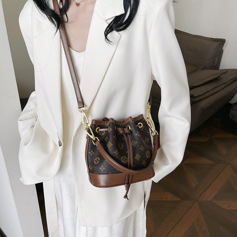 2025 New Arrival Vintage Style Bucket Bag - Premium Textured Casual Shoulder Crossbody Bag for Women, Free Shipping