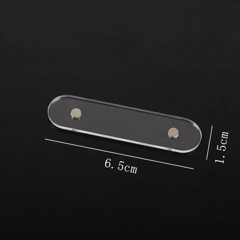 False Nail Tips Display Stand With Magnet Transparent Practice Acrylic Gel Polish Holder Strip Manicure Showing Tools 250517