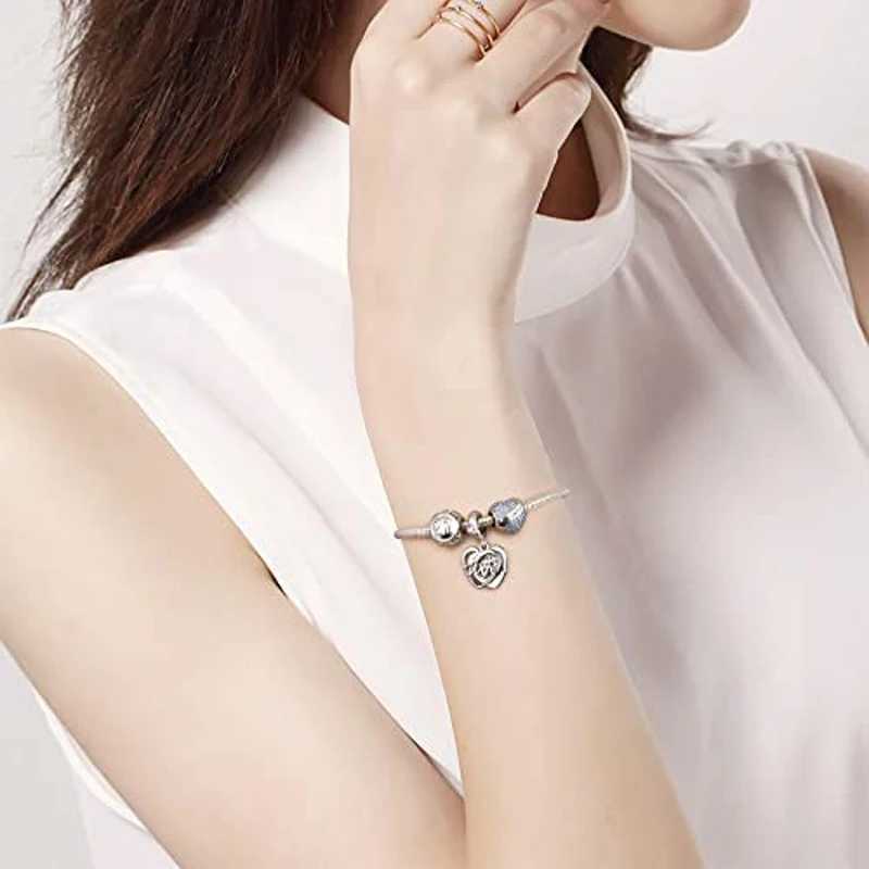 2024 New 925 Sterling Silver Mom Wife Sisters Family Pendant Bead Diy Fit Original Pendant Charm Bracelet Necklace Women JewelryXJ250517