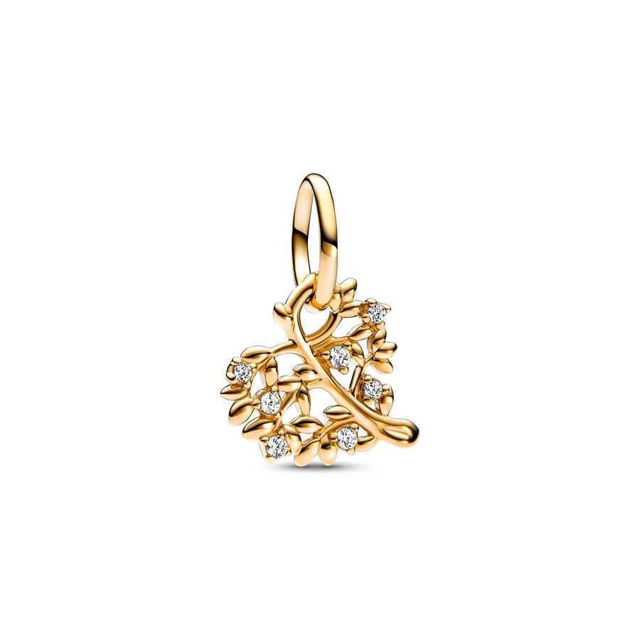 Gold Cactus Daisy Cherry Flower Christmas tree Dangle Charm Bead Fit Original 925 Sterling Silver Bracelet DIY Jewelry GiftXJ250517