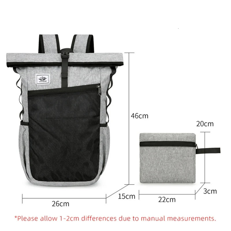 Folding Outdoor Bags Climbing Camping Travel Backpack For Men Women Sport Foldable Hiking Trekking Camping Shoulder Bag Rucksack 250515