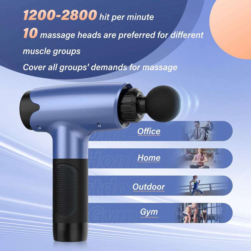 SEJOY Massage Gun 30 Speed Deep Tissue For Athletes Percussion Massager 10 Heads