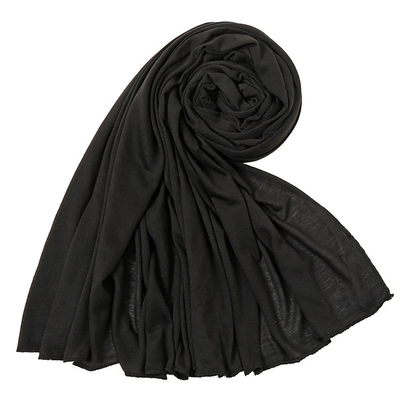 18085cm Large Size Premium Jersey Hijab Scarf Women Cotton Shawl Islamic Turban Foulard Arab Wrap Woman Muslim Head Scarves 250517