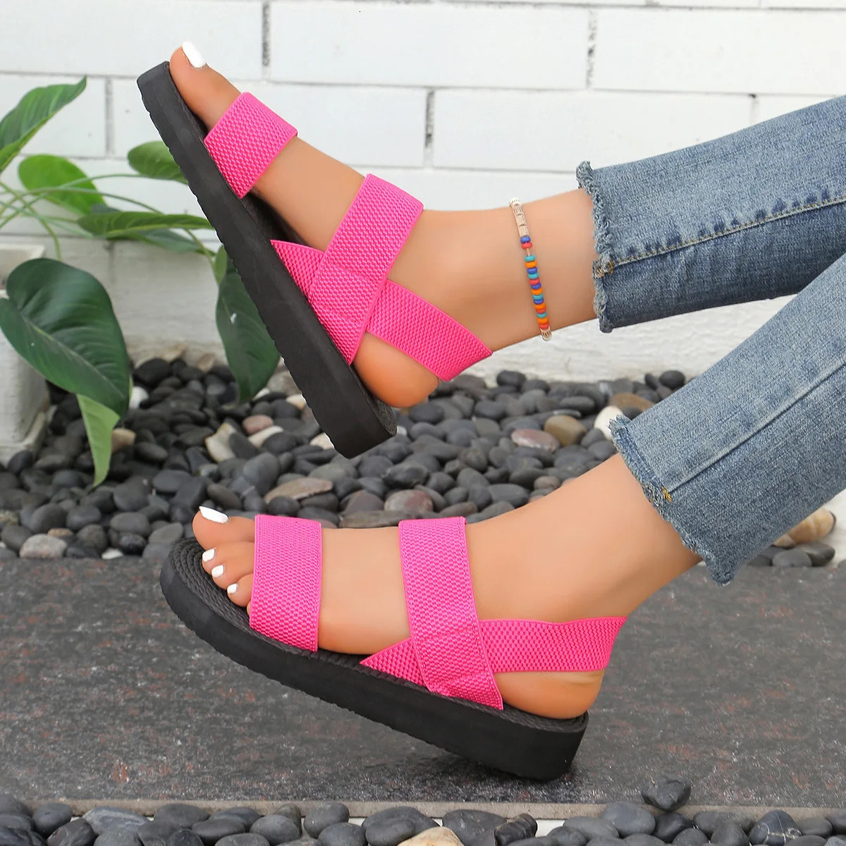Light Weight Summer Sandals For Women Home Street Shoes Soft EVA Pink Color Girls Leisure Daily Walking Sandalias 250515