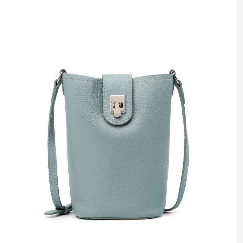 New crossbody bag single shoulder bag Small Bucket Bag Versatile Leather Vertical Casual Summer fashion