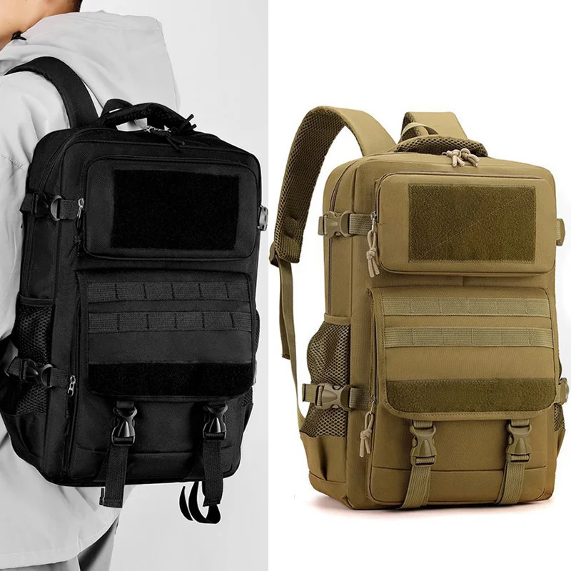 Outdoor Camping Backpack Tactical Travel Bag Climbing Hiking Trekking Mountaineering Shoulder Students Rucksack for Men Women 250515