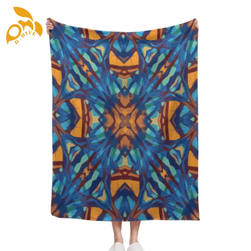 Free shipping Customized fashion blanket 280g flannel blanket 30x40 Inch warm custom pattern blanket is not easy to wear and fade