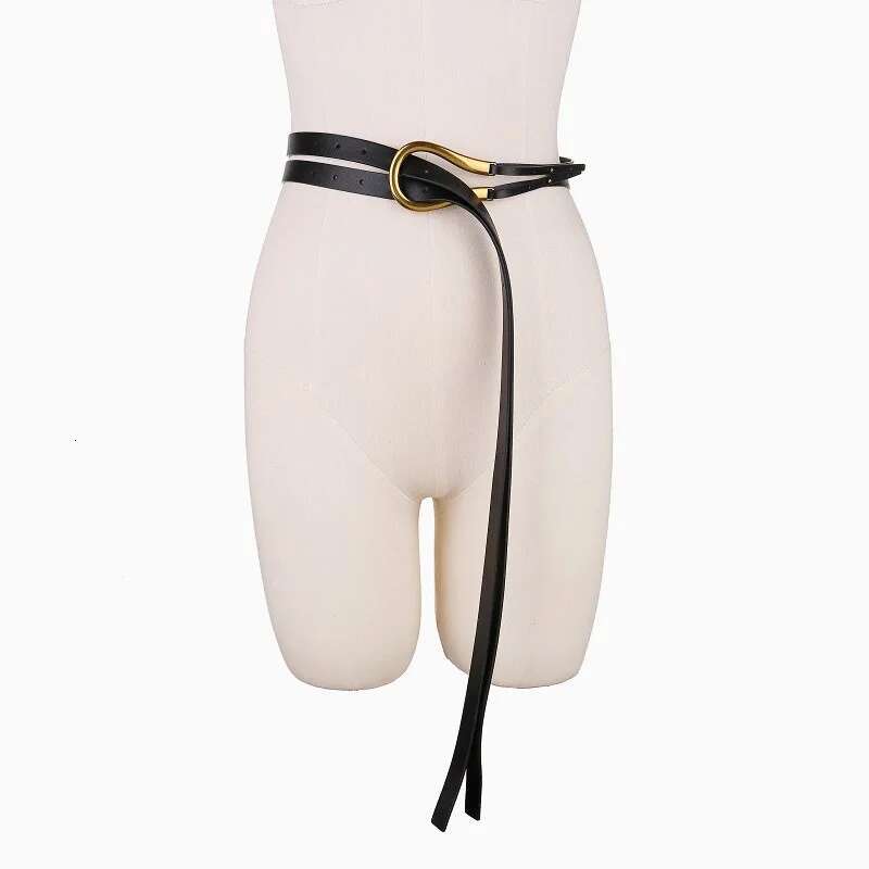 Womens Women Belts for Woman Leather Ladies Cow Cowhide Brown Brand Genuine Black Designer Thin Brands Belt