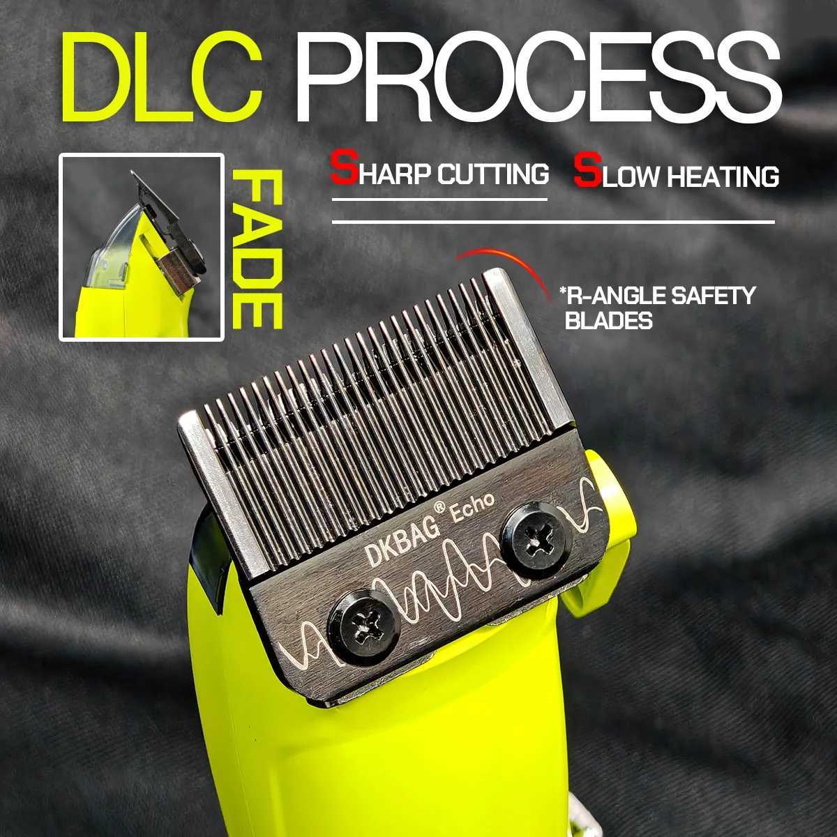 Professional Electric Hair Clipper Hair Trimmer Metal Machine Brushless Motor 7200RPM 5-Adjust DLC with Base R250517