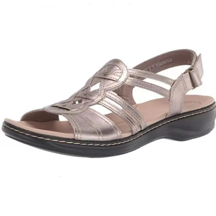 Ankle Strap Lightweight Fashion Sandals Women Summer Open Toes Durable Soft Outdoor Beach Sandals for Women Retro Shoe 250515
