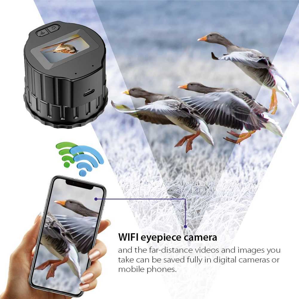 New Microscope V13 Wifi HD Electronic Eyepiece Camera 1.5-Inch Screen Optical Eyepiece Recorder Bird-Watching Telescope Y250516