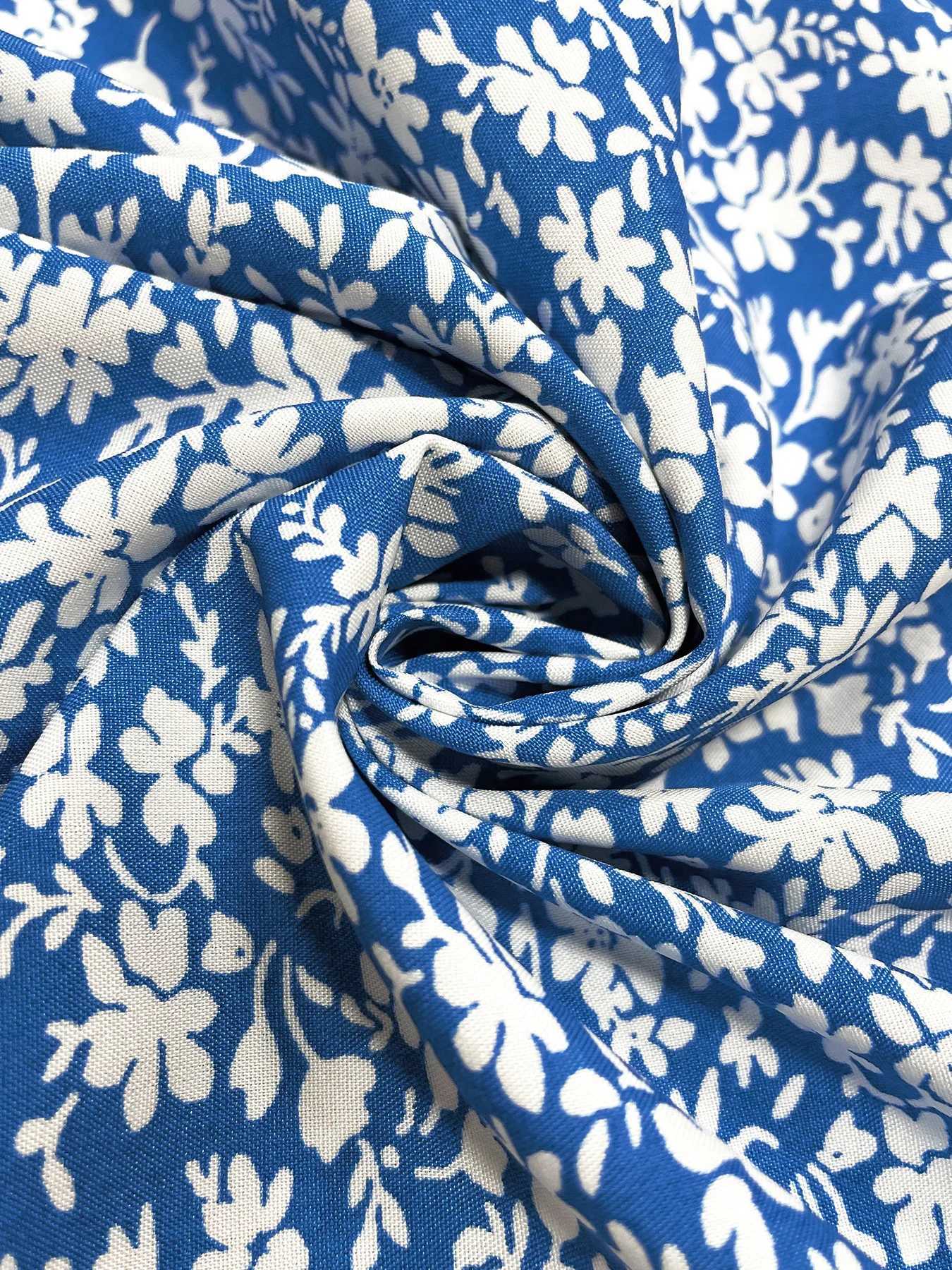 Womens Boho Curvy Holiday Outfits Frenchy Style Ditsy Floral Print Ruched Split Thigh Milkmaid Puff Sleeve Square Neck DressT250517