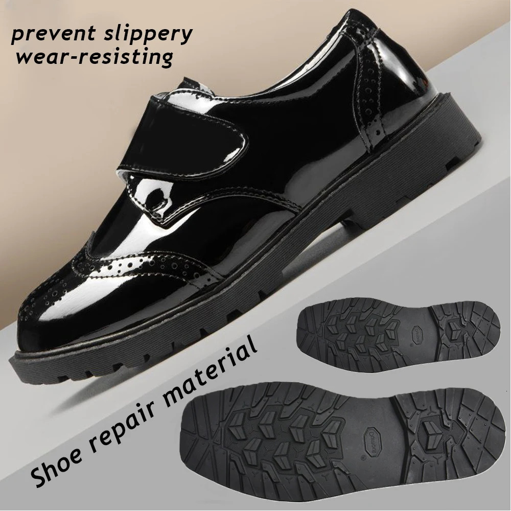 Non-Slip Shoe Soles Thicken Rubber Sole Men Women Replaceable Soles Shoe Repair Materials Shoes Outsoles Black Wearable Pads 250515