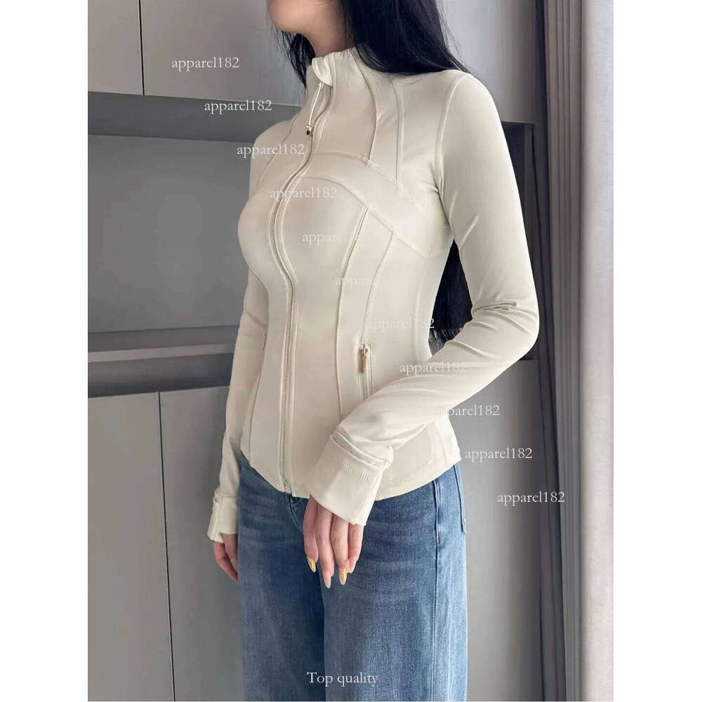 Free Shipping Women Yoga Sets Jacket Shorts Define Gold Zipper Workout Sport Coat Fitness Gym Jacket Sports Pants Training Jogging leggings Sportswear