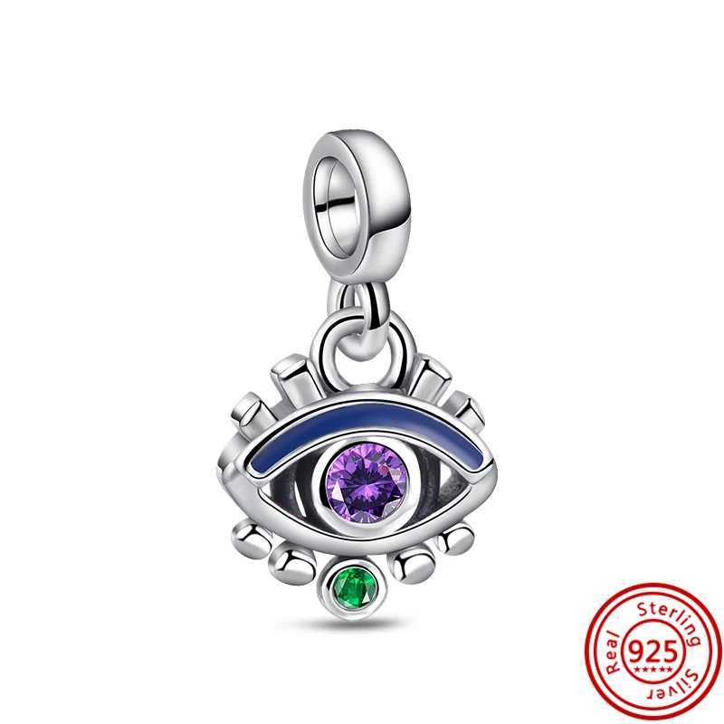 925 Sterling Silver Mini Dangle Charm Me Eye Tree Heart Star Moon Pendant Beads Fit Original Pantaro ME Bracelets JewelryXJ250517