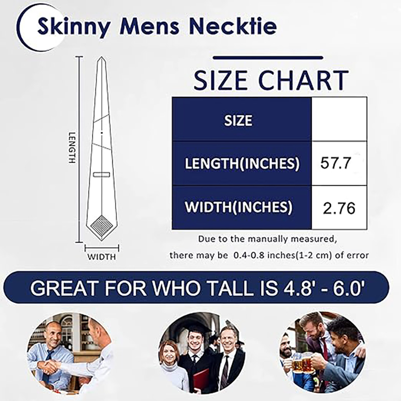 Handmade Silk Necktie Men's Classic Solid and Pattern Ties - Skinny Slim Narrow Sizes 7cm wholesale