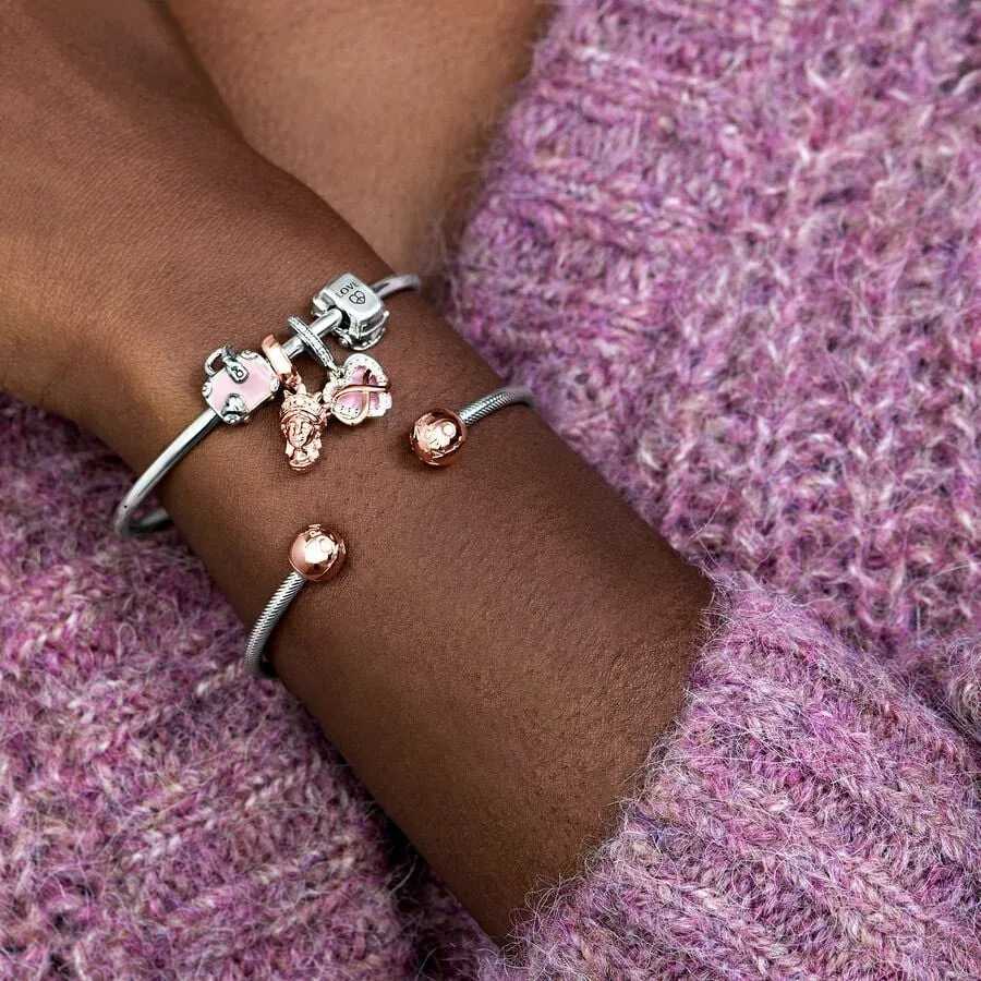 2025 New creative Airplane Globe Suitcase Dangle Charm fit bracelet DIY womens exquisite high quality jewelry giftsXJ250517