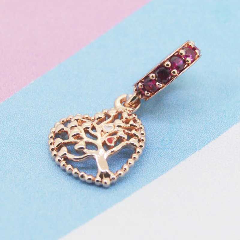 New Pink Rose Gold Plated Best Mother Glowworm Key Pig Charms Beads Fit Original Bracelet DIY Fashion Woman JewelryXJ250517