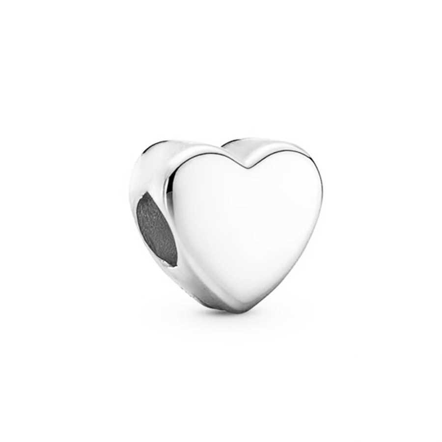 DIY Sparkling Gold Rose Gold Silver Heart She Charm Bead Fit Original 925 Sterling Silver Bracelet Women Fashion Jewelry GiftXJ250517