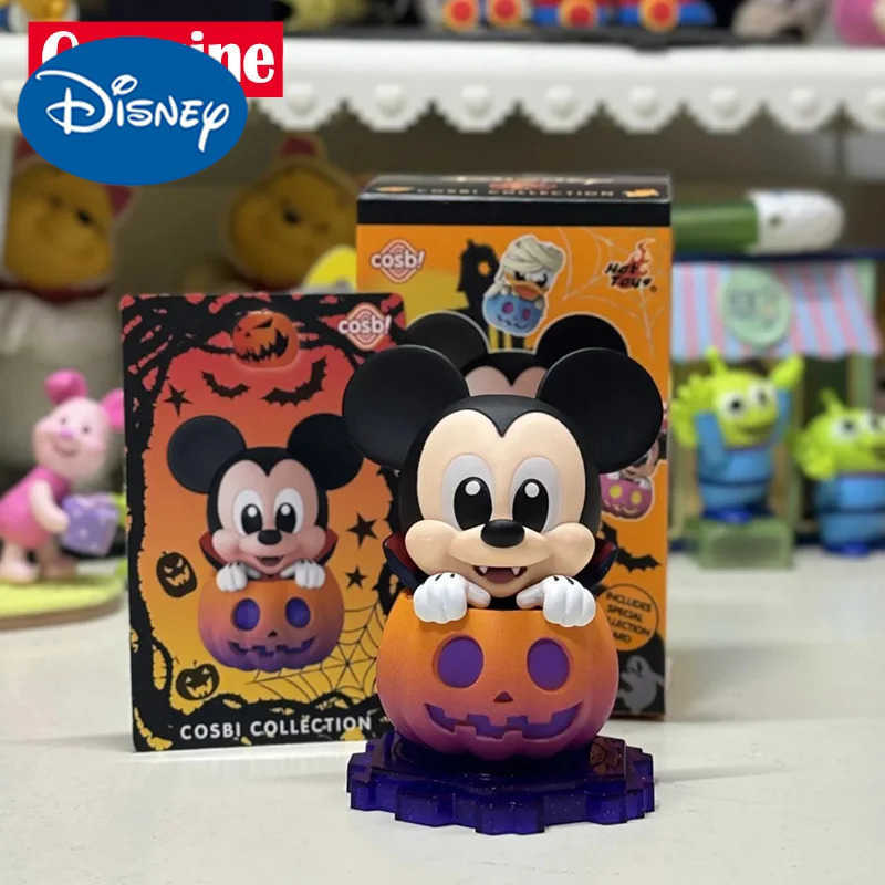 Disney Original Miniso Disney Mickey Mouse And Friends Pumpkin Series Blind Box Cartoon Stitch Mickey Figure Halloween Gifts For Kids W250517