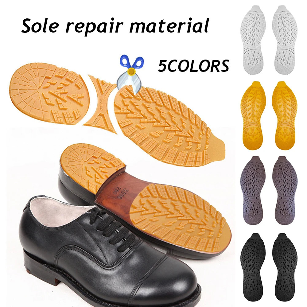 1 Pair Cuttable Rubber Sole Stickers Non-Slip Shoe Soles Wear Resistant Shoes Soles Pads Replaceable Sneakers Outsole Protector 250515