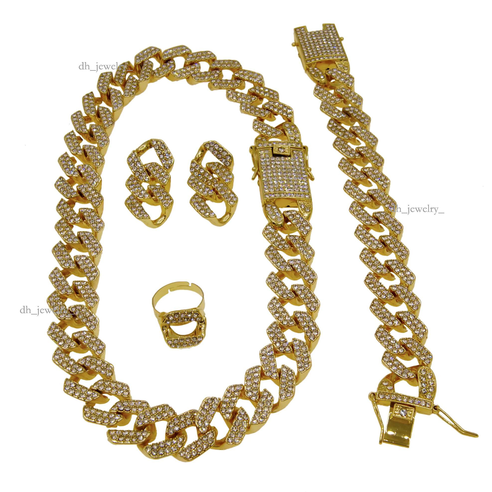 Zhuerrui Gold Dubai Engagement African Luxurious Jewelry Italian Pretty Jewellery Cuban Chain Hip Hop for Men and Women 20MM