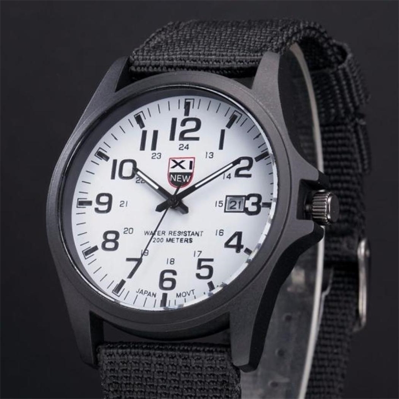Outdoor Mens Date Stainless Steel Military Sports Analog Quartz Army Wrist Watch relogio masculino watch men 250512