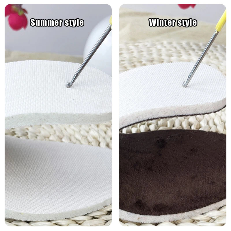 Sports Shoes Tendon Soles Hollow Thread Wool Shoes Woven Hook Shoes Slipper Rubber Shoes Sole DIY Shoe Soles Repair Materials 250515