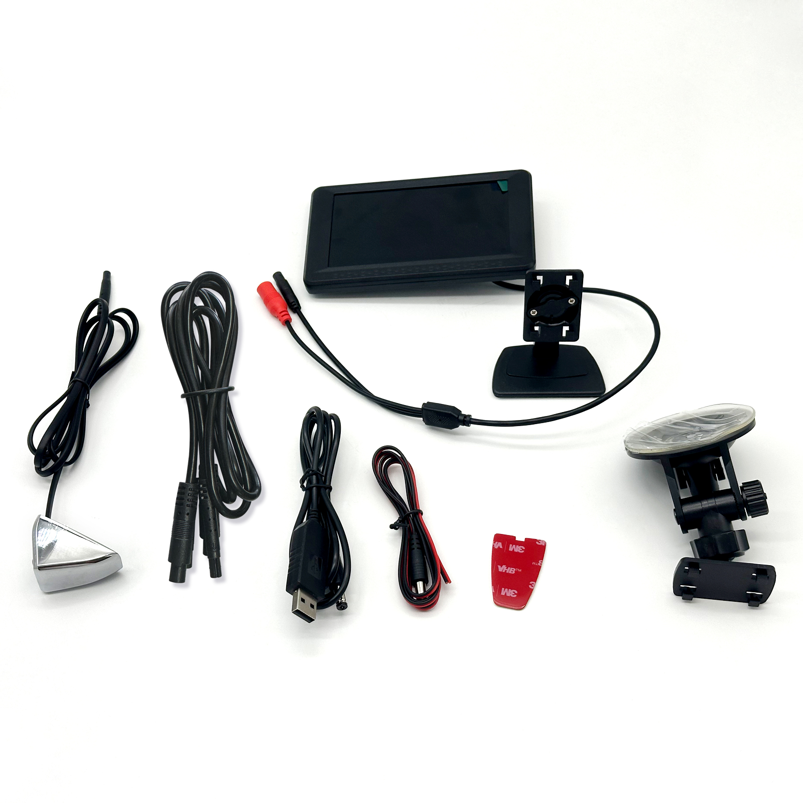 car Blind Spot Camera with 5inch display Monitor system, HD 1080P Monitor Side View Camera system, Door Tape Mounted Blind Spot Cam