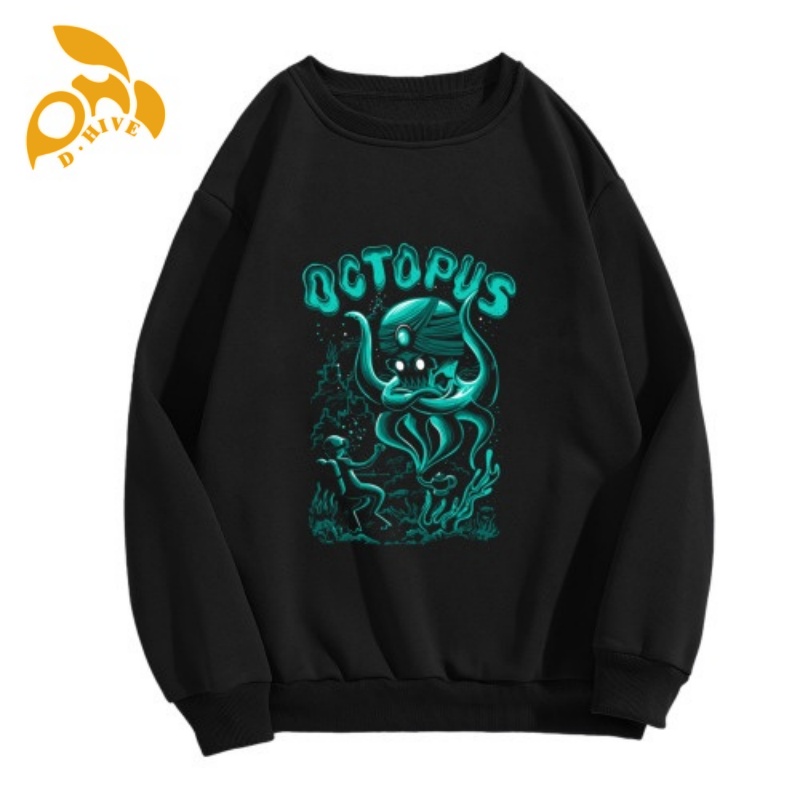 Free Shipping Men's sweatshirt, men's Gothic printed super large hip-hop sweatshirt women's retro sweatshirt fashionable casual street 