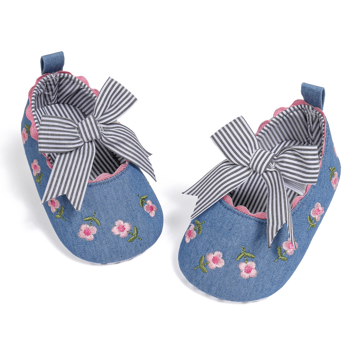 Little Toddler New Printed Baby Girl Shoes Bowknot Soft Sole Anti-slip Shallow Cutefeet Baby Girls Princess Shoes First Walker Crib Shoes Sizes 0 - 18