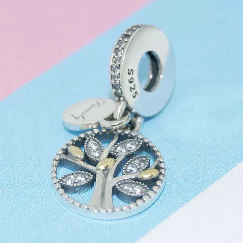 New 925 Sterling Silver Pendants DIY beads Family life tree Pendant Charms Fit Original Pendant Charm Bracelet JewelryXJ250517