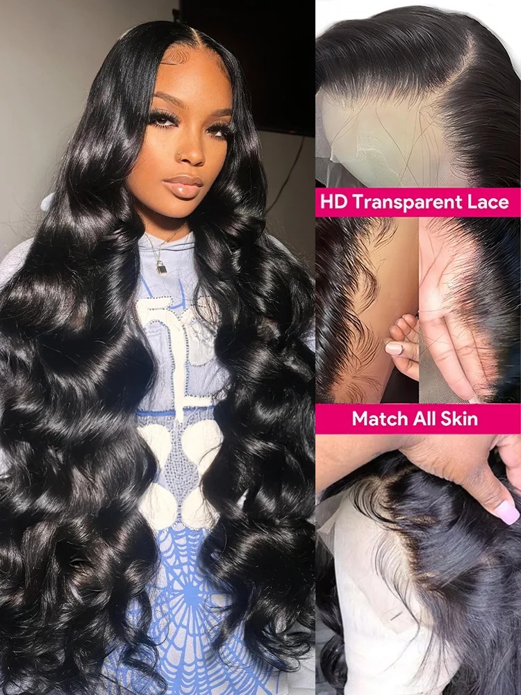 200 250 Density 30 34 Inch Body Wave Hd Lace Frontal Wig Brazilian 13x4 Transparent Lace Frontal Human Hair Wigs synthetic lace front wigs For Women