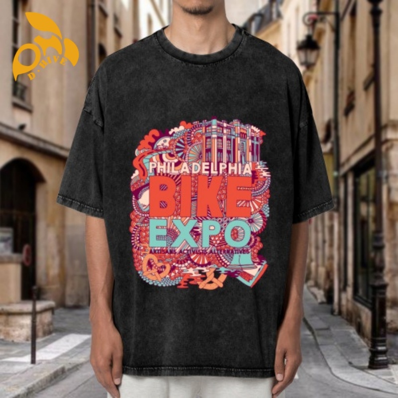 Free Shipping Designer Oversize Men's shirt Short Sleeve Round neck black Customized 230g men's washed T-shirt T-shirt outdoor S-XXL