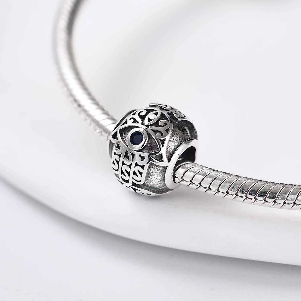 New 925 Silver The Eye of Greece The Eye of the Devil Pendant Charm Bead Fit Original Pendant Bracelet Necklace DIY Women JewelXJ250517