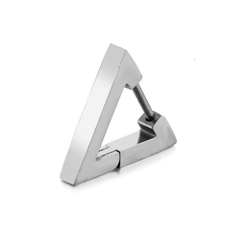 New triangle earrings, smooth ear buckles, men's and women's jewelry look