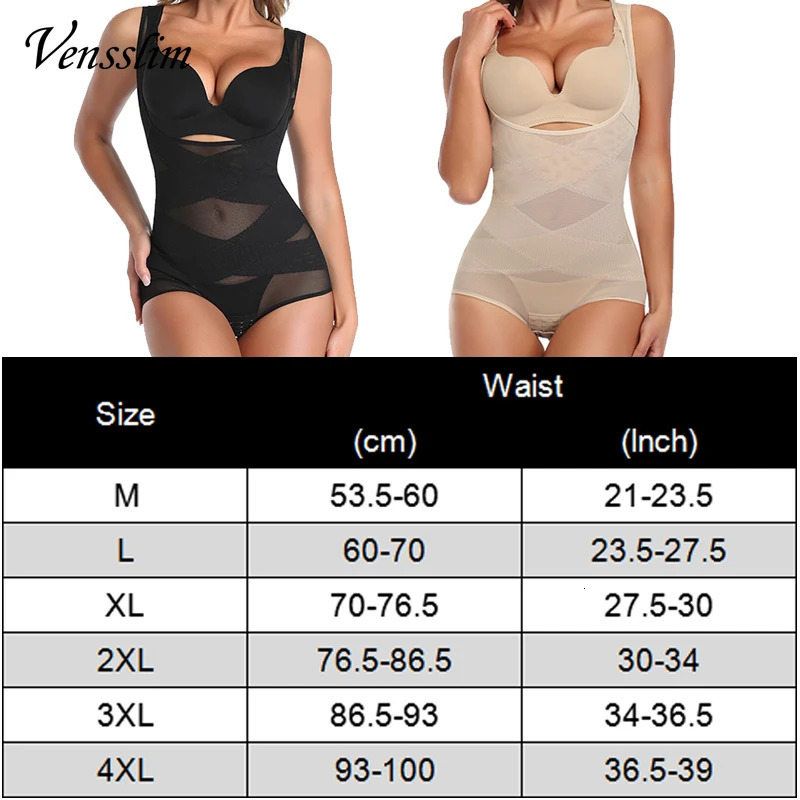 Vensslim Full Body Shaper Women Waist Trainer Slimming Enhanced Tummy Control Underwear Flat Belly Corset Bodysuit Shapewear 250517
