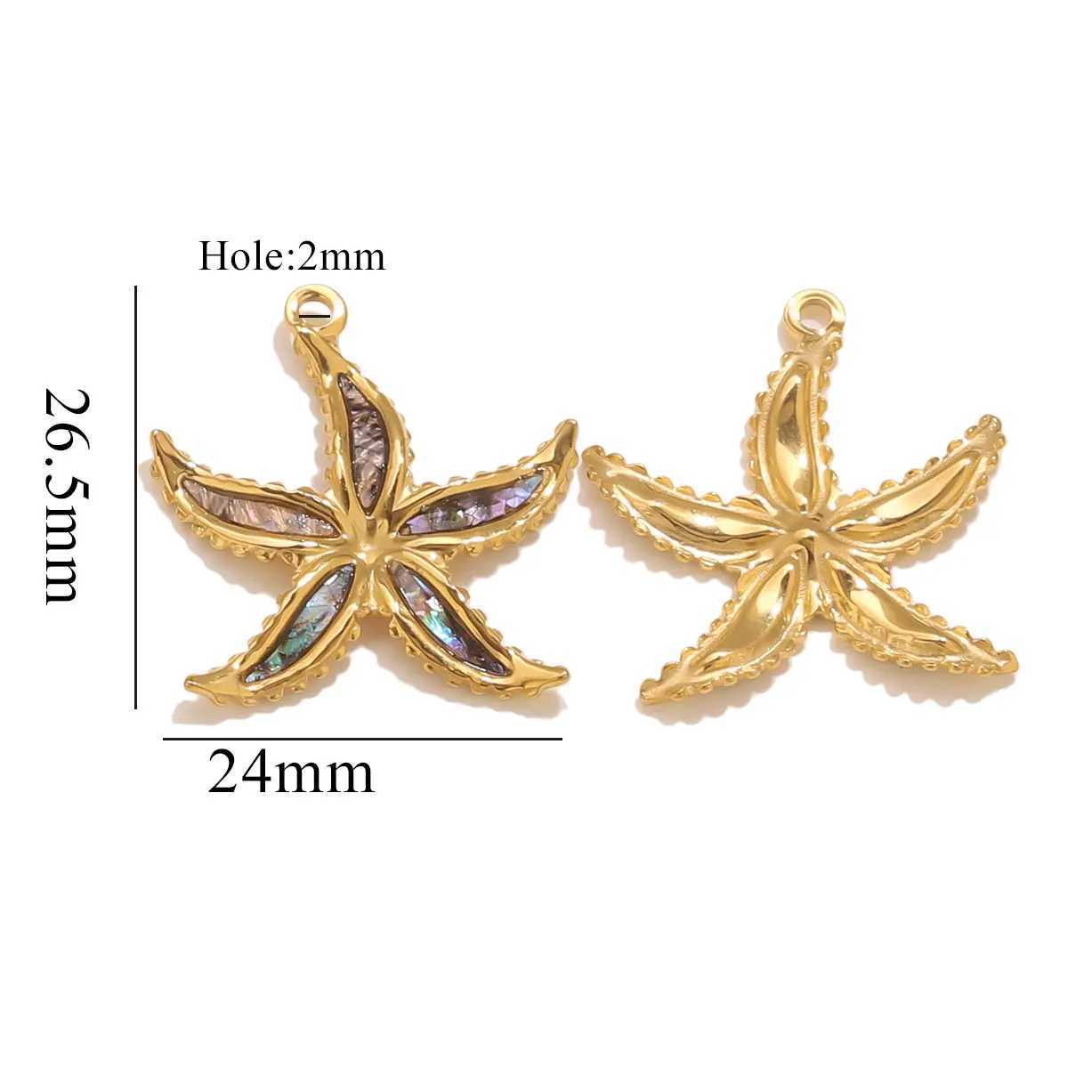 2pcs Stainl Steel Color Shell Turtle Manta Stew Pendant Accories Charm DIY Necklace Bracelet Jewelry Manufacturing SupplieXJ250517