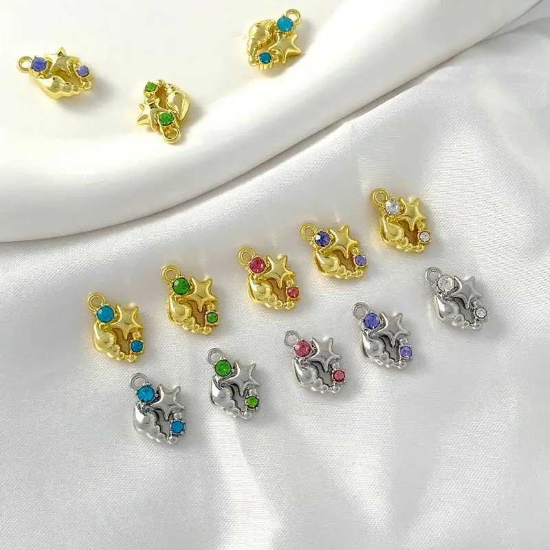 10pcs Ocean Star Pendant Charms Golden Color Necklace Earrings Bracelet Pendant Connectors DIY Jewelry Making AccoriesXJ250517