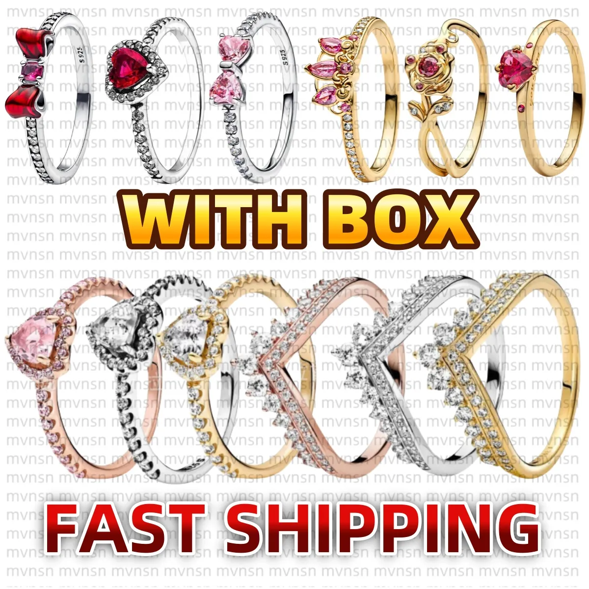 Rings Heart gold Rings for women with box designer luxury jewelry 925 Silver sparkle Diamond ring Wedding Ring Factory Wholesale