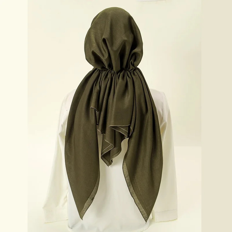 Wholesale Cotton Instant Muslim Hijab Inner Wrap Undercap Triangle Scarf Plain Islamic Turban Bonnet Soft Headband Hat 250517