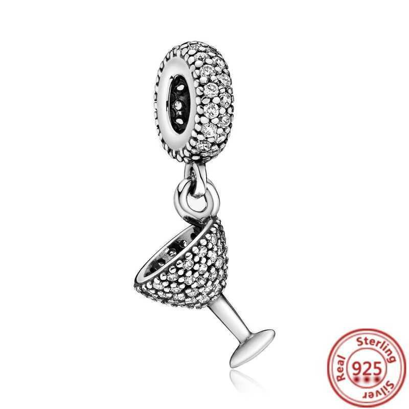 925 Silver Sterry with Cherry Fruits Cream Coffee Cup Pendant Sweet Beads Fit Original Pantaro Charms Bracelet JewelryXJ250517