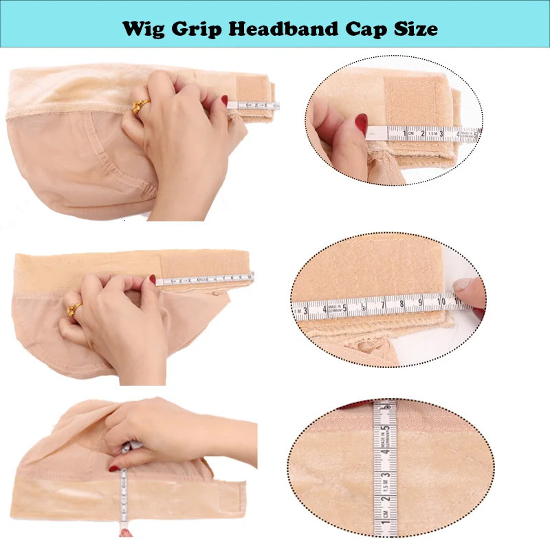 Plussign Black Wig Grip Cap For Wigs 1Pcs Adjustable Velvet Wig Grip Band With Cap For Women Comfortable Ventilated Wig Caps 250513