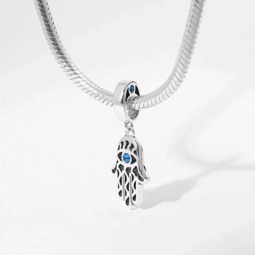 New 925 Silver The Eye of Greece The Eye of the Devil Pendant Charm Bead Fit Original Pendant Bracelet Necklace DIY Women JewelXJ250517