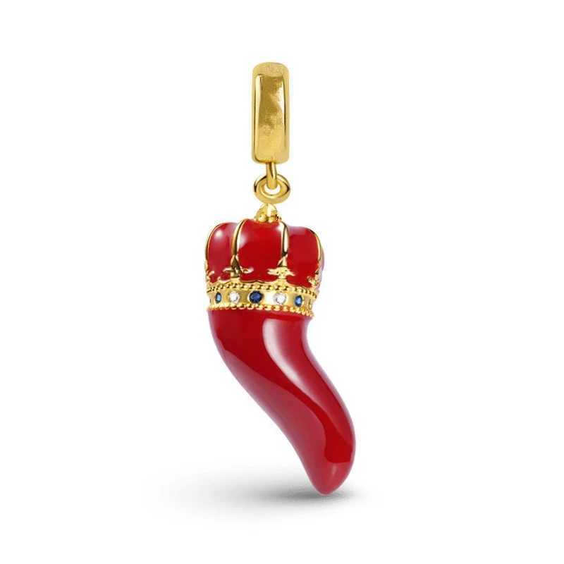 Red Series Sterry Earrings Cherry Sparkling Heart Charm Bead Fit Original 925Silver Bracelet Necklace DIY Women Jewelry GiftXJ250517