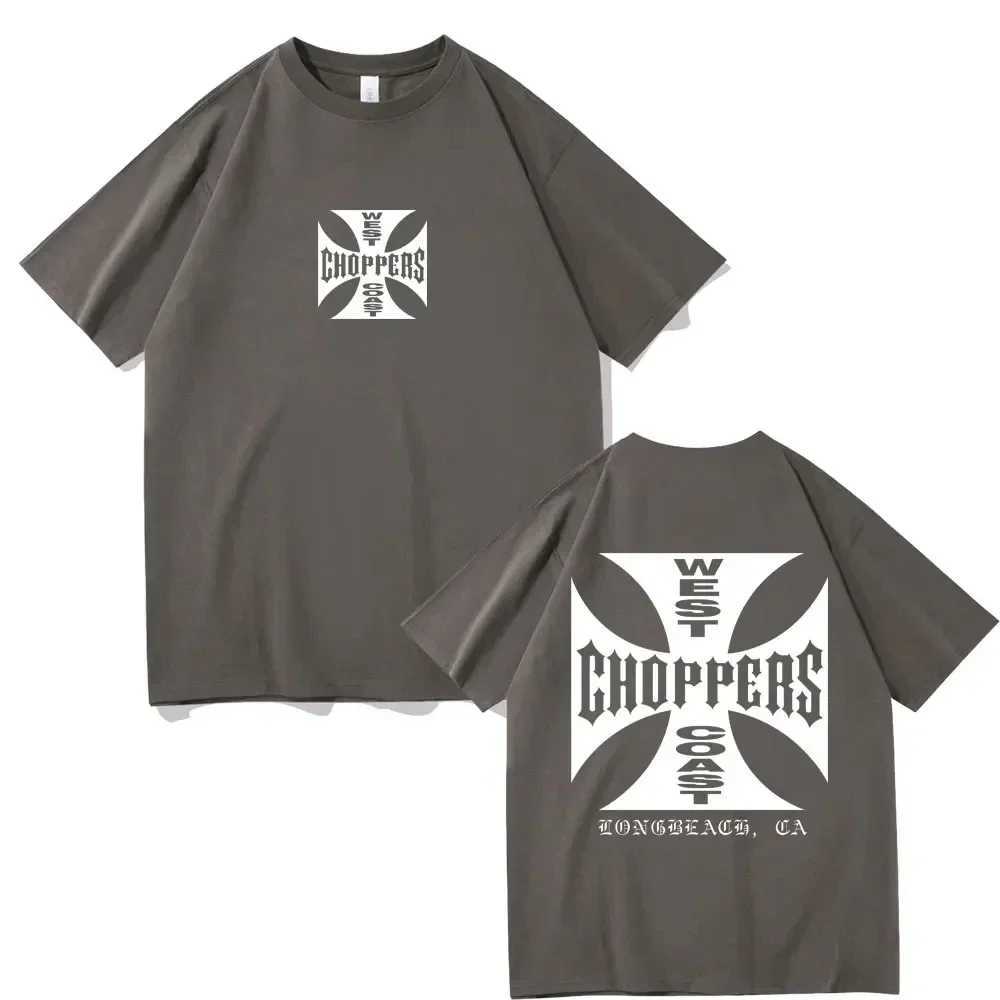 Summer Fashion T Shirt Women Men Cotton West Coast Choppers Print T-Shirt Casual Short Sleeve O-Neck Tshirt Vintage Clothing TeeT250517