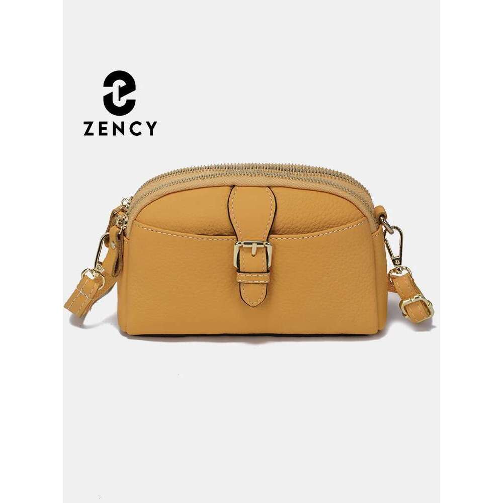 Zency Women Wristlets Bags Female Purse 100% Genuine Leather High Quality Small Large Capacity Crossbody Phone Bag