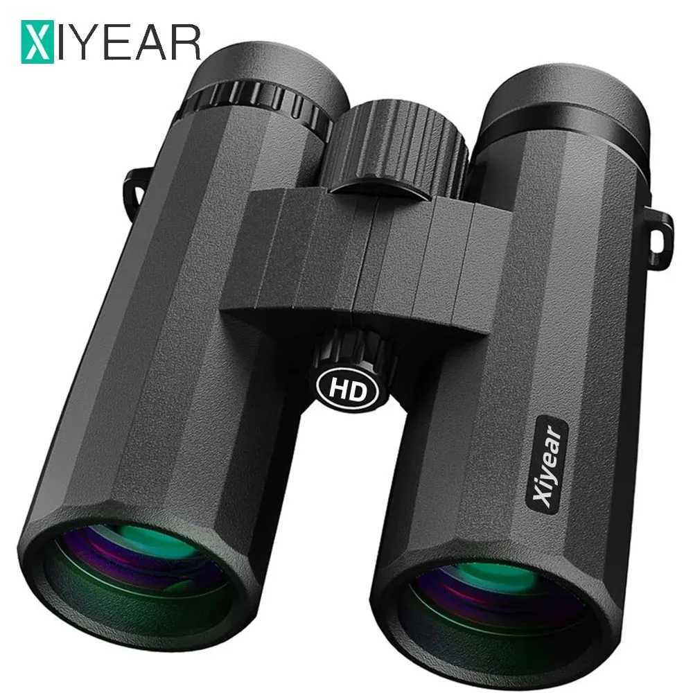 10X42 HD Binoculars For Adults BAK4 FMC Lens Waterproof Fogproof Compact Binoculars For Bird Watching Hunting Hiking Sports Y250516